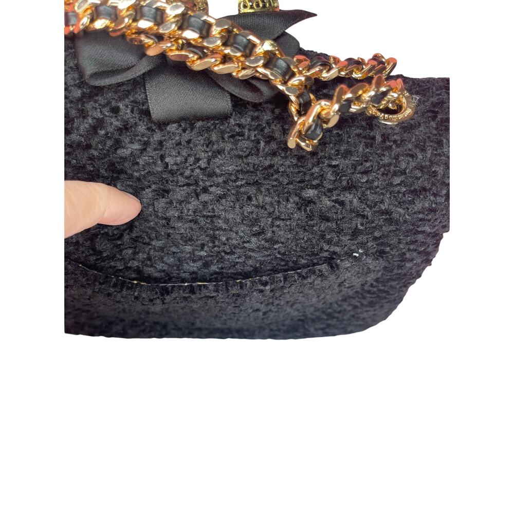 Minime Paris XS Soft Structured Bag, Black Tweed, NWT - Picture 8 of 13